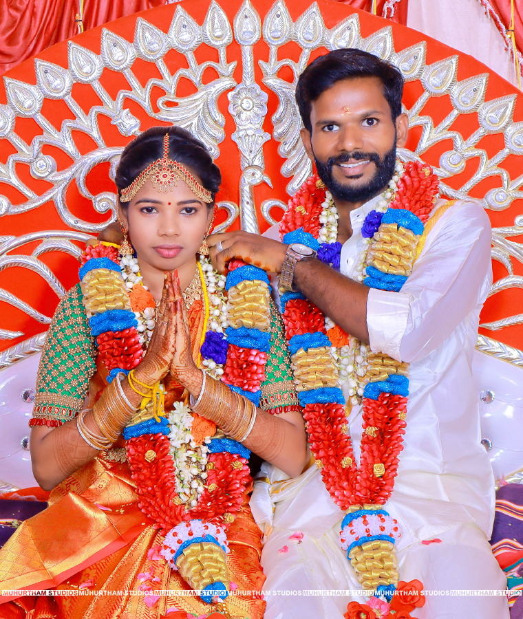 Wedding couple portrait